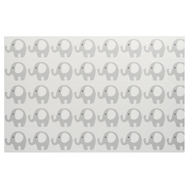 Gorgeous Baby Elephant in Neutral Grey Fabric (Yard)