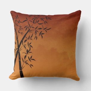 Gorgeous Bamboo and mountain view Cushion