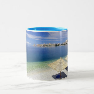 GORGEOUS BEACH VIEW Two-Tone COFFEE MUG