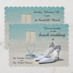 Gorgeous Beach Wedding Invitation