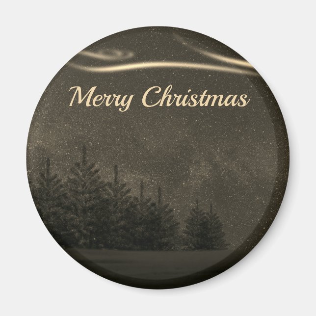 Gorgeous, Beautiful Sparkly Christmas Magnet (Front)