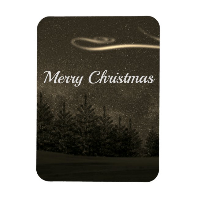 Gorgeous, Beautiful Sparkly Christmas Magnet (Vertical)