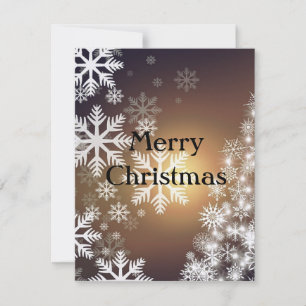 Gorgeous Beautiful  Sparkly FlakesHoliday Card