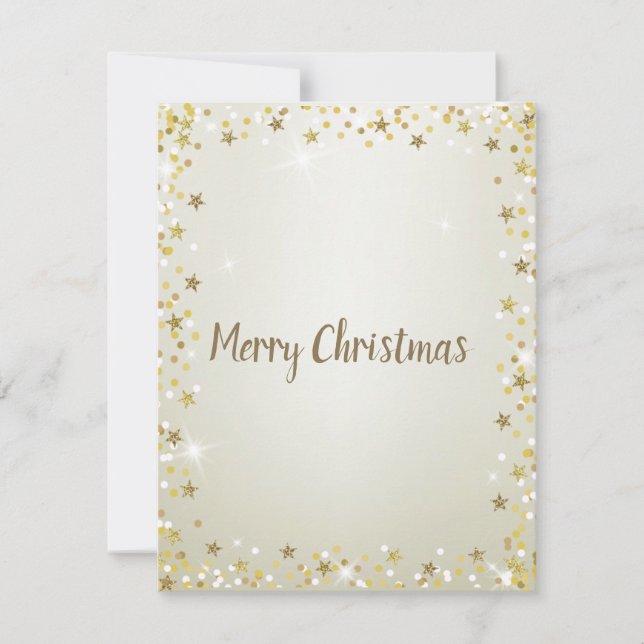 Gorgeous, Beautiful Sparkly Holiday Card (Front)