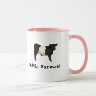 Gorgeous Belted Galloway Steer Cutout Beltie Farm Mug