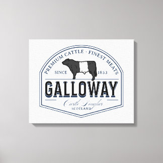 Gorgeous Belted Galloway Steer Cutout Beltie Gift  Canvas Print