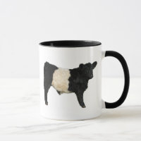 Gorgeous Belted Galloway Steer Cutout