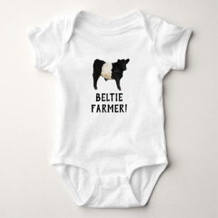 Gorgeous Belted Galloway Steer Cutout T-Shirt Baby Bodysuit