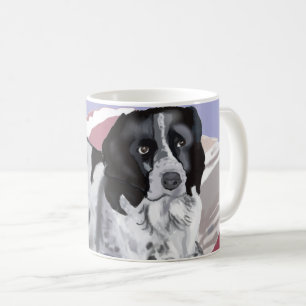 Gorgeous Black and White Springer Spaniel Coffee Mug