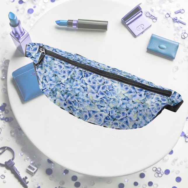 Gorgeous blue hydrangeas - floral pattern  bum bags (Creator Uploaded)