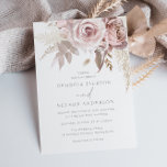 Gorgeous Blush Floral Wedding Invitation<br><div class="desc">Gorgeous Blush Floral Wedding Invitation

Available as a Physical Print and a Digital / Electronic Download PDF PNG.

Please see our matching wedding stationary in the collection below. 

Thank you for supporting independant designers</div>