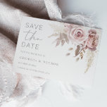 Gorgeous Blush Floral Wedding Save The Date<br><div class="desc">Gorgeous Blush Floral Wedding Save the Date

See matching collection in Niche and Nest Store</div>