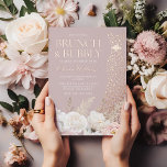 Gorgeous Blush Pink Brunch & Bubbly Bridal Shower<br><div class="desc">Gorgeous Blush Pink Brunch & Bubbly Bridal Shower Rose Gold Foil Invitation

See other invitations in our Niche and Nest Store</div>