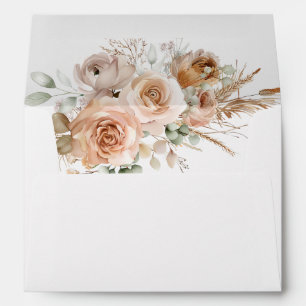 Gorgeous Boho Floral Wedding  Envelope