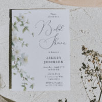 Gorgeous Botanical White Floral Bridal Shower