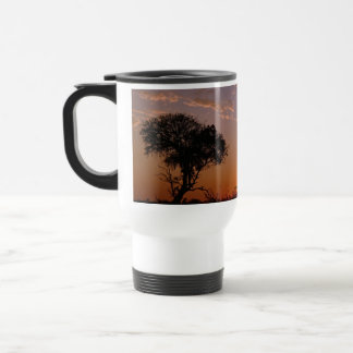 GORGEOUS BOTSWANA SUNSET TRAVEL MUG