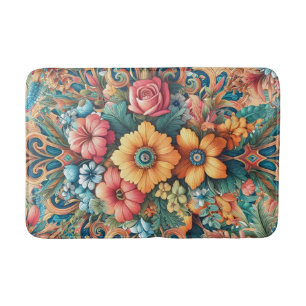 Gorgeous Bouquet of Flowers Bath Mat