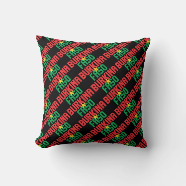 Gorgeous Burkina Faso National Flag Cushion (Front)
