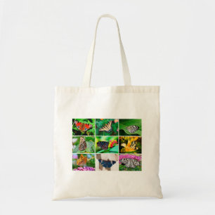Gorgeous Butterflies Collage, 9 Photos Tote Bag