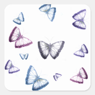Gorgeous Butterflies Square Sticker