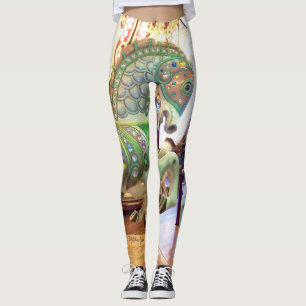Gorgeous Carousel Horse #3 Leggings