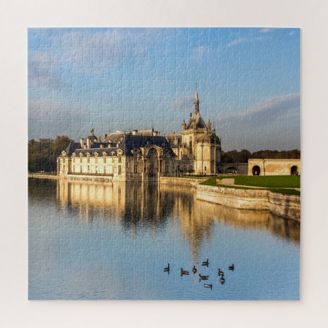 Gorgeous castle jigsaw puzzle Chateau de Chantilly (Vertical)