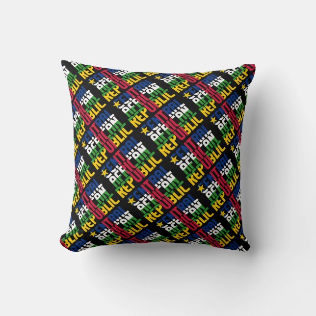 Gorgeous Central African Republic National Flag Cushion (Front)
