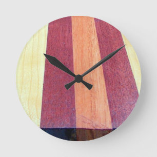 GORGEOUS CHERRY WOODS ROUND CLOCK