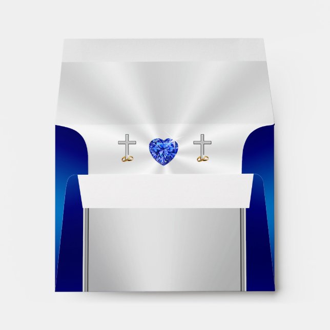 Gorgeous Christian Sapphire Envelope in Many Sizes (Back (Bottom))