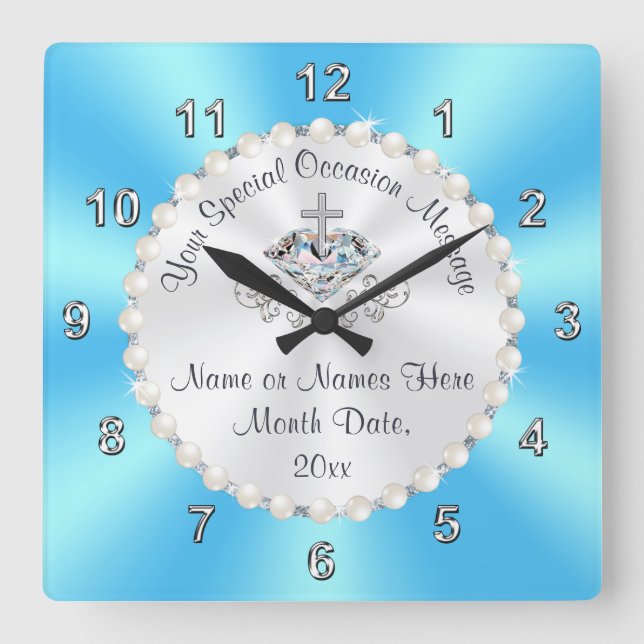 Gorgeous, Christian Wall Clocks for ANY Occasion. (Front)