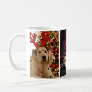 Gorgeous  Christmas Dog Photo Collage Mug
