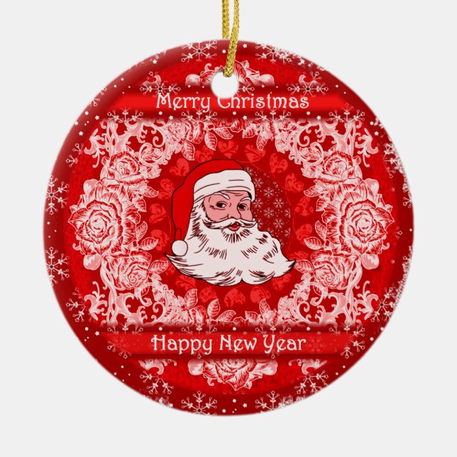Gorgeous Christmas Santa Hanging Tree Decoration (Front)