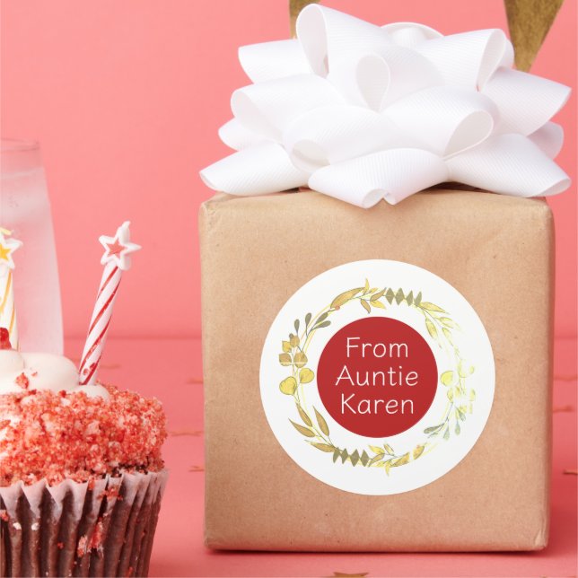 Gorgeous Christmas stickers personalised (Party)