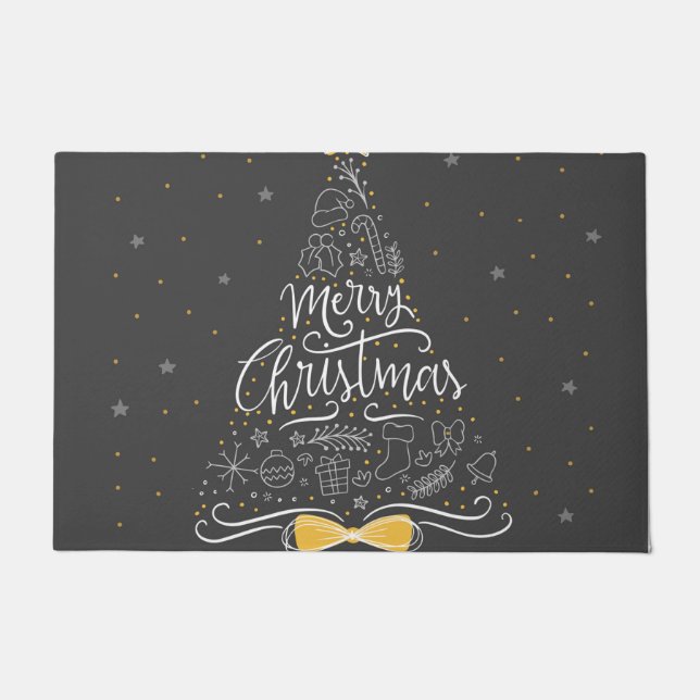 Gorgeous Christmas tree Doormat (Front)