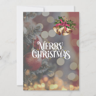 Gorgeous Christmas Tree Sparkling Christmas Card♡ Holiday Card