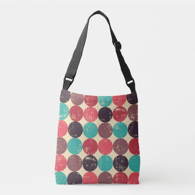 Gorgeous Circle Pattern Wallpaper Crossbody Bag (Front)