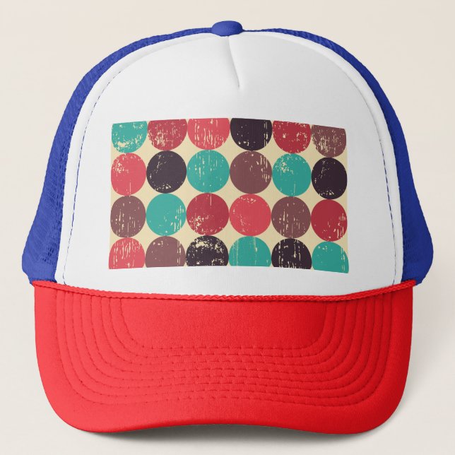 Gorgeous Circle Pattern Wallpaper Trucker Hat (Front)