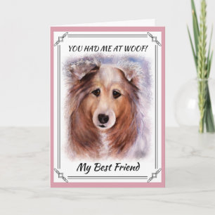 GORGEOUS COLLIE CARD