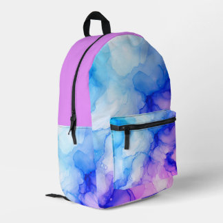 Gorgeous colorful backpack, one of a kind printed backpack