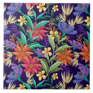 Gorgeous Colourful Floral Tile