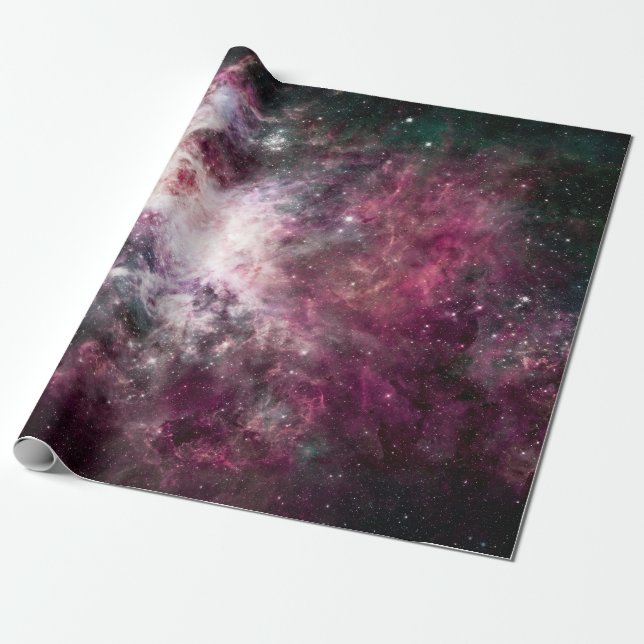 Gorgeous Colourful Nebula Wrapping Paper (Unrolled)