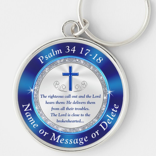 Gorgeous Comforting Scripture, Christian Keychains (Front)