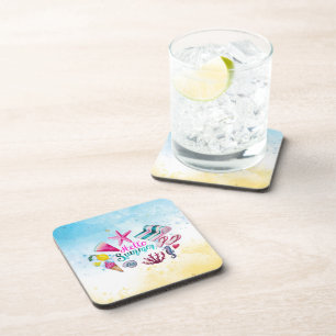Gorgeous Cool Hello Summer  Coaster
