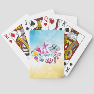 Gorgeous Cool Hello Summer Playing Cards