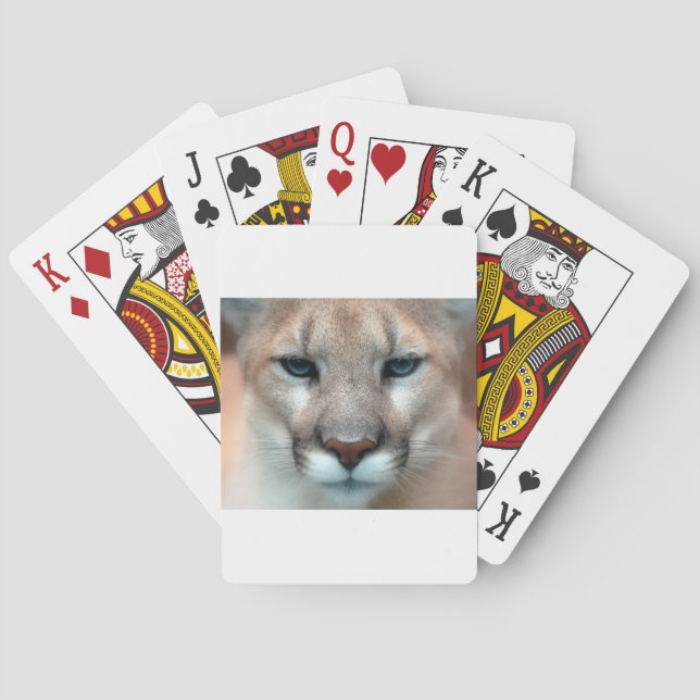 GORGEOUS COUGAR PLAYING CARDS (Back)