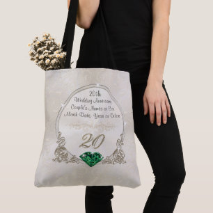 Gorgeous Customisable 20th Anniversary Tote Bags