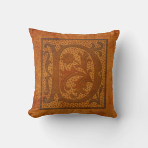 Gorgeous D Monogram/Old Letter Pillow! Cushion