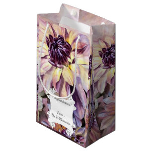 Gorgeous Dahlia Flowers Small Gift Bag