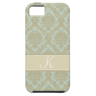 Gorgeous damask monogram design tough iPhone 5 case
