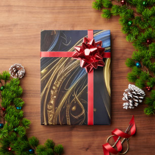 Gorgeous Dark Horse Triptych Wrapping Paper